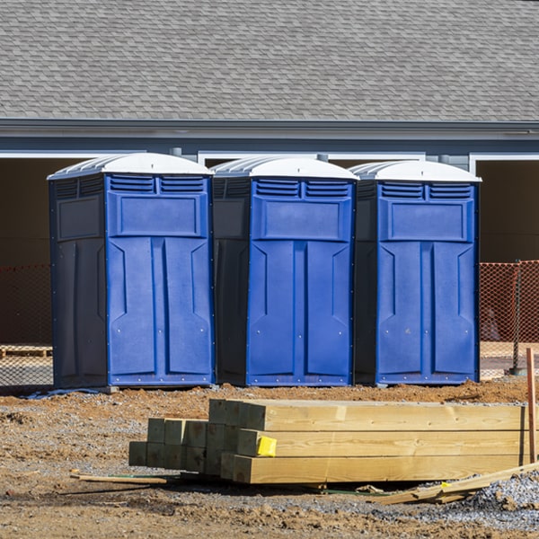 how do you dispose of waste after the portable restrooms have been emptied in Asbury